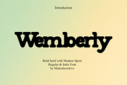 Wemberly – Bold Vintage Serif Font, a Serif Font by Muksal Creative (Thumbnail 1 of 10)