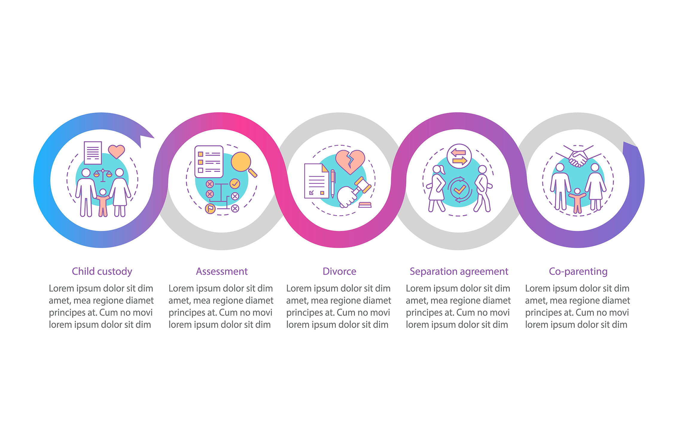 Mediation vector infographic, a Templates & Theme by IMG Visuals