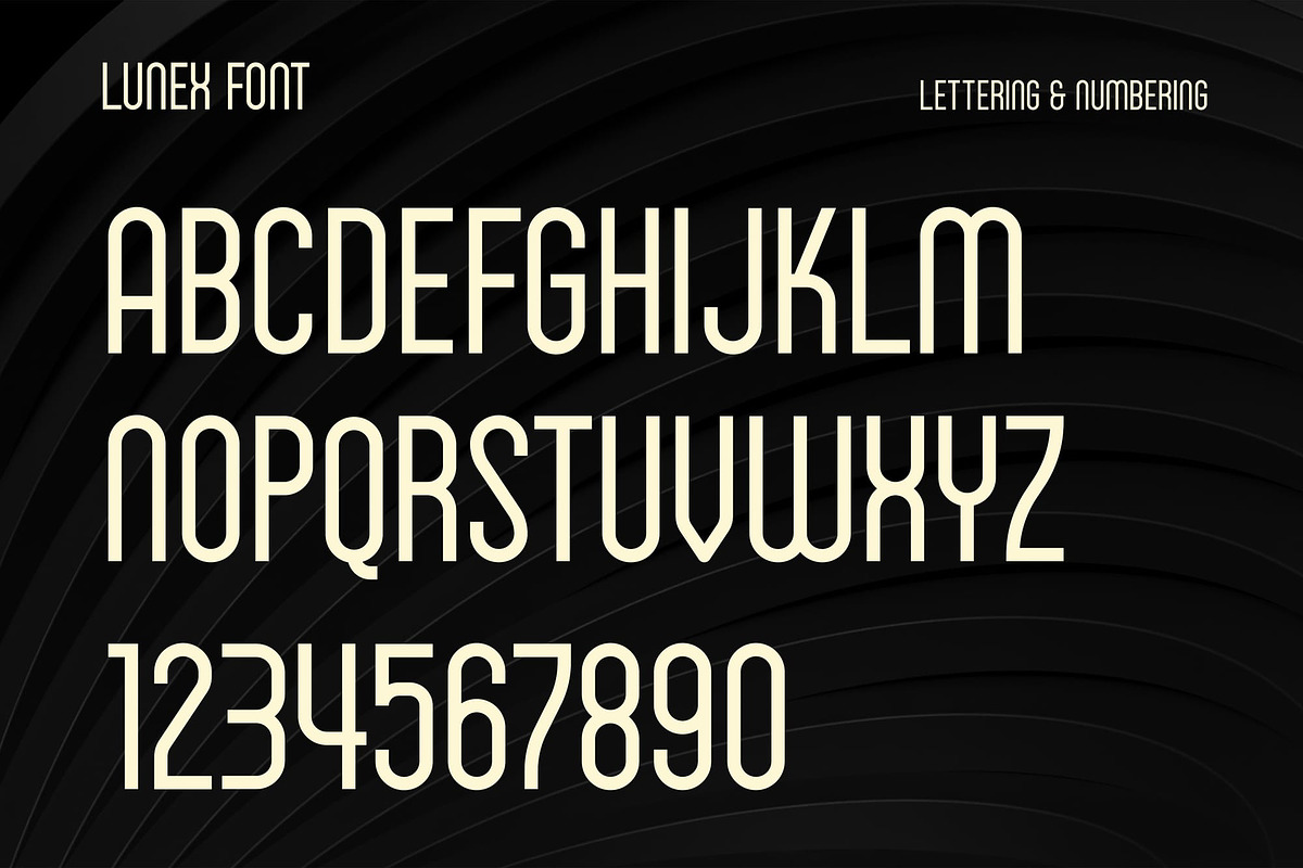 Lunex, a Sans Serif Font by Lemockup (Photo 2 of 9)