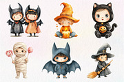 Kid Halloween Sublimation Clipart, an Illustration by Dream Creation (Thumbnail 2 of 7)