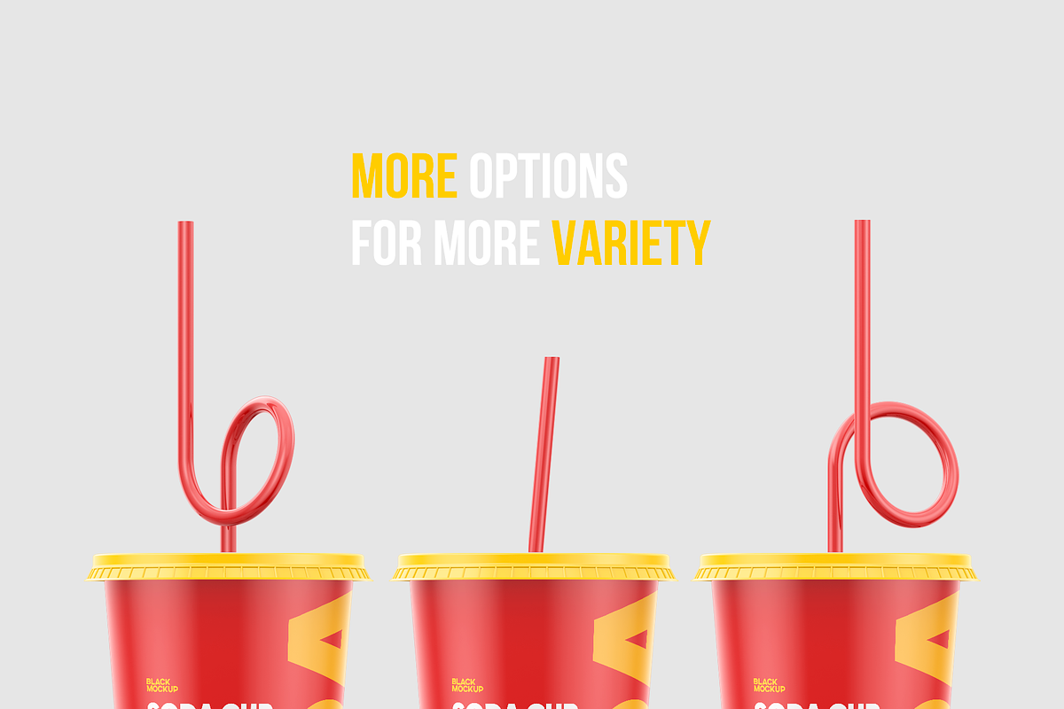 Soda cup mockup, a Cups & Container Mockup by BlackMockup (Photo 4 of 8)