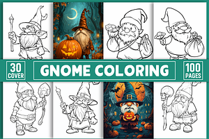 100 Gnome Coloring Pages For Adults, a Healthcare Illustration by Design Station