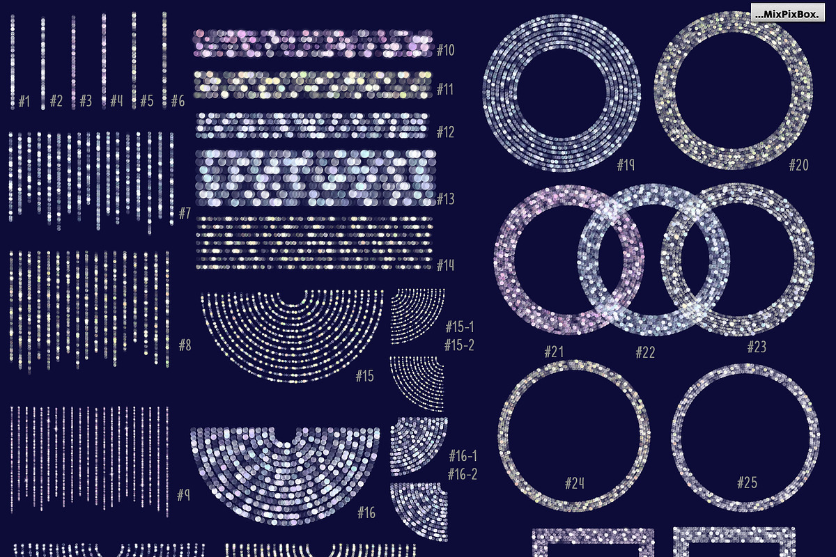 SNOWFLAKES Clipart + Backgrounds, an Object Graphic by MixPixBox (Photo 2 of 10)