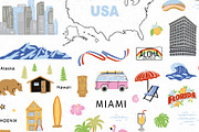USA Clipart Collection, an Illustration by Redchocolate (Thumbnail 6 of 9)