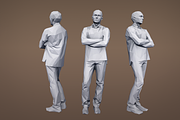 Lowpoly People Casual Pack Volume 1, a Characters & Person 3D Model by Kanistra Studio (Thumbnail 8 of 8)