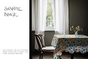 Square Scalloped Tablecloths, a Household Mockup by mock-ups (Thumbnail 7 of 9)