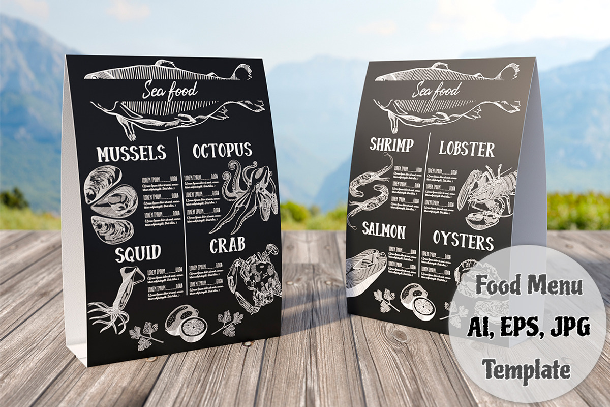 Food Menu Template, a Brochure Template by RichmanStudio (Photo 3 of 12)