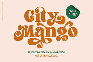 City Mango - Retro Serif Font, a Serif Font by HansCo Studio