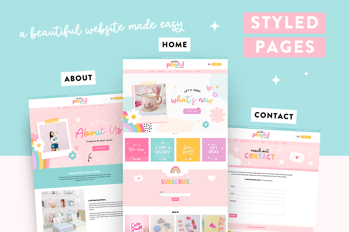 Playful Wordpress Woocommerce Theme, a WordPress Template by Design Pixie (Photo 4 of 8)