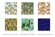 Monkey Retro Art Style Designs, a Pattern Graphic by karenfoleyphoto (Thumbnail 3 of 10)