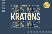 KRATONS, a Script Font by zohanimasi (Thumbnail 1 of 4)