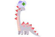 Dino Doctor Clipart Set - Cute, an Object Graphic by the_myro (Thumbnail 3 of 10)
