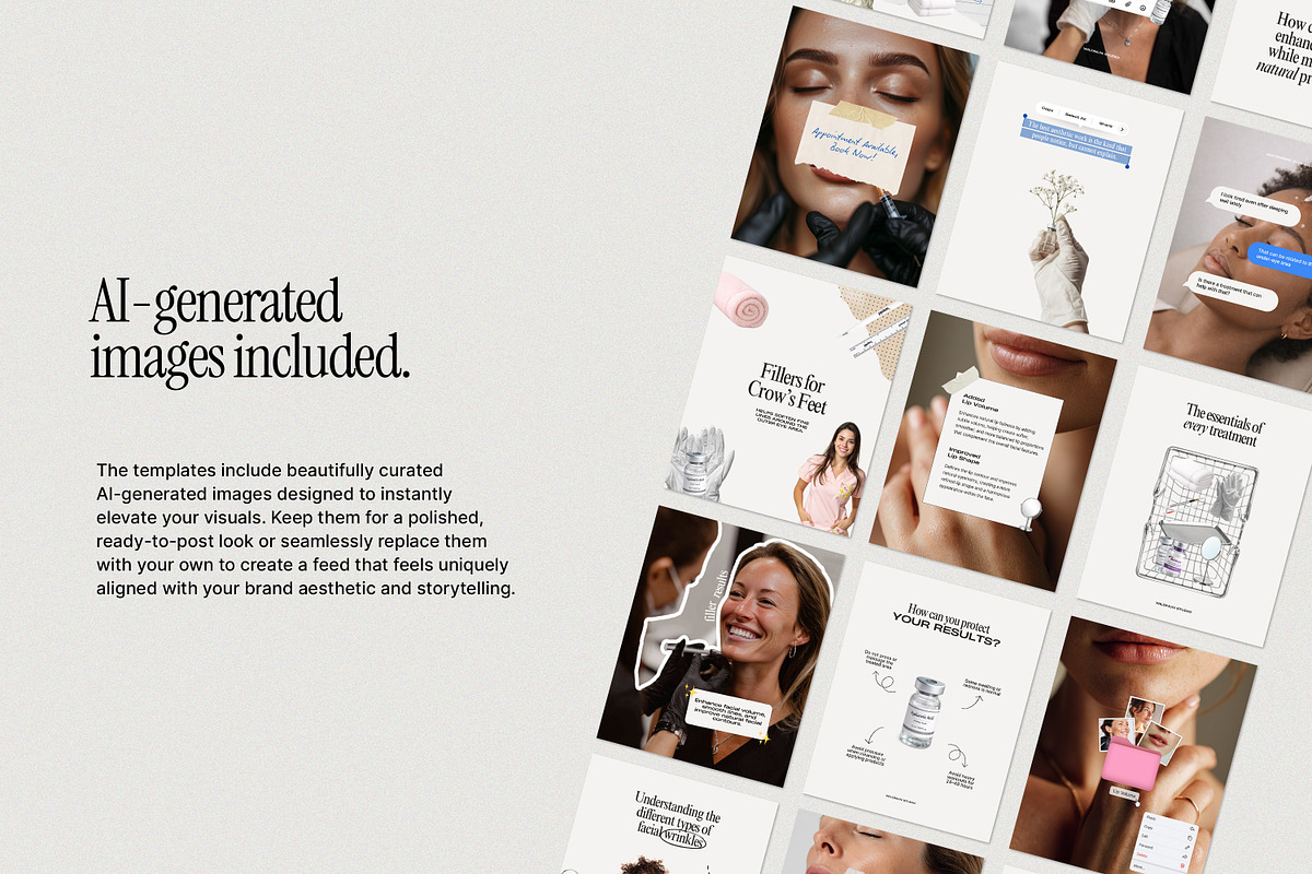 2026 Botox and Filler Instagram, a Social Media Template by Wildnun Studio (Photo 5 of 13)