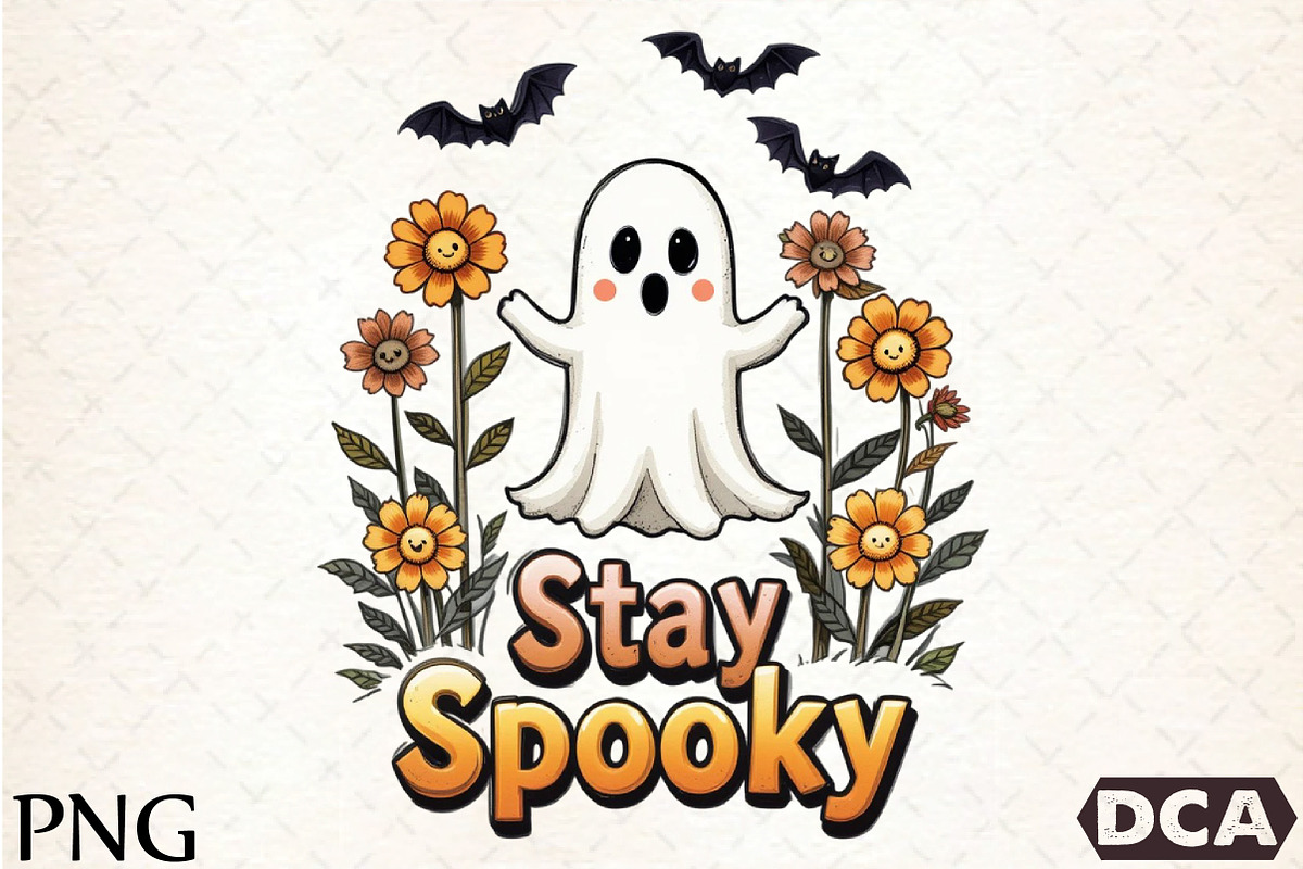 Halloween stay spooky PNG, an Illustration by DreamCafeArt (Photo 1 of 7)