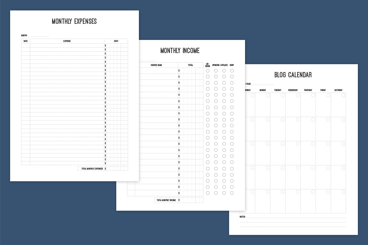 Updated! Editable Blogging Journal ✎, a Stationery Template by Cuppakeri (Photo 3 of 6)