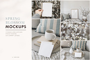 Spring picture frames & card mockups, an Advertising Mockup by Tabita's shop (Thumbnail 1 of 9)