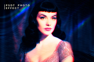 Retro Analog Glow Photo Effect, a Brushes & More by studiogstock