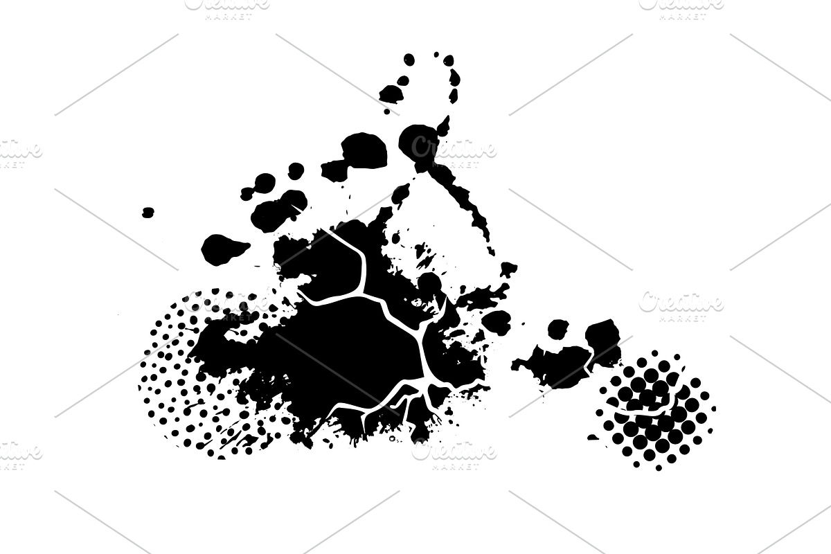 Splatter Paint Texture with cracks, an Illustration by Nenahliadava Design