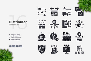 Distributor Solid Icons