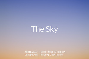 Sky 100 Gradient Backgrounds