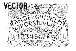 Ouija Spiritual Board Designs