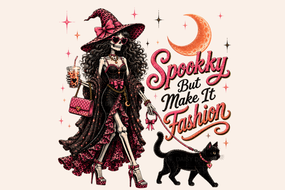 Fashion Halloween Leopard Png Bundle, a Seasonal Illustration by Daisy Design (Photo 6 of 6)