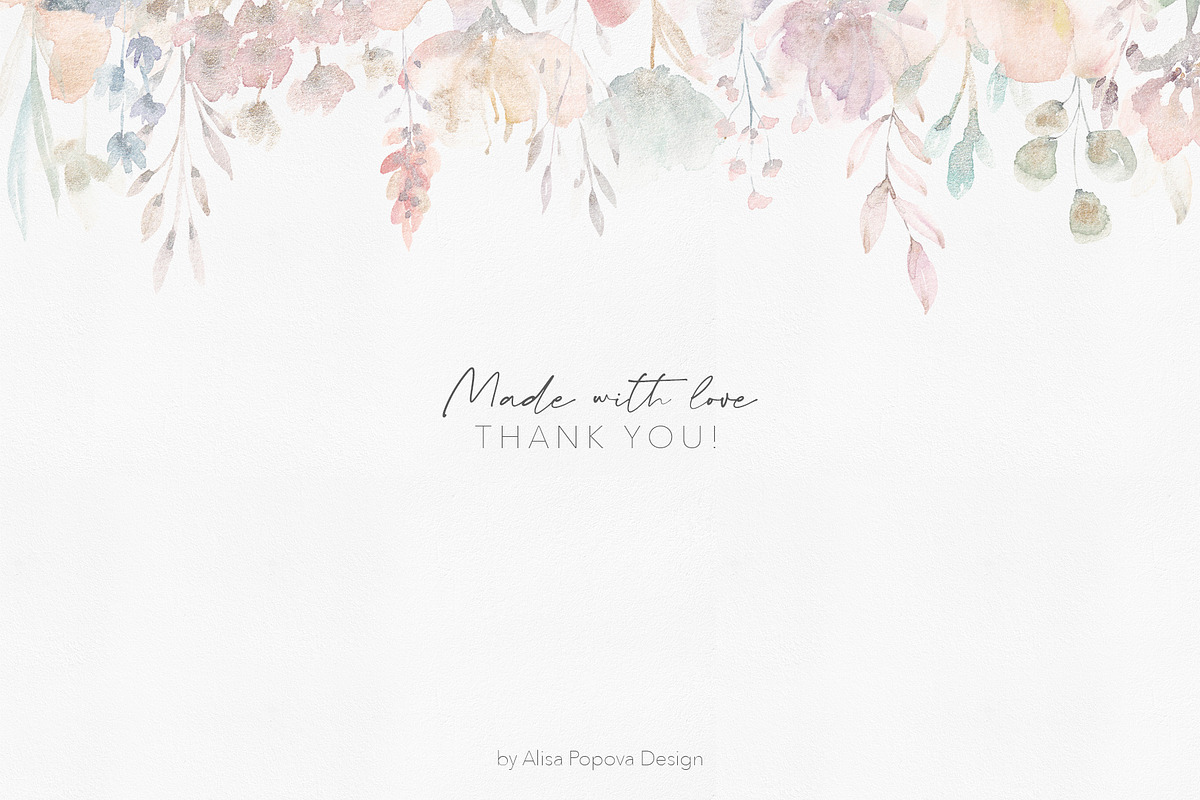 Watercolor Flower Pattern Collection, a Pattern Graphic by Alisa Fimen Design (Photo 11 of 11)
