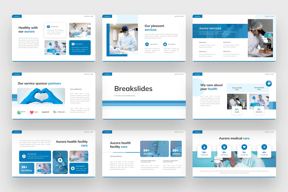Aurora - Medical Google Slides, a Presentation Template by BeadyLab (Photo 4 of 6)