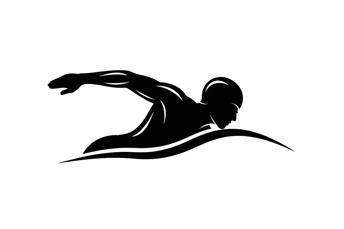 Swimming Sport Silhouette Vector Bun, an Illustration by jahid234 (Photo 2 of 51)