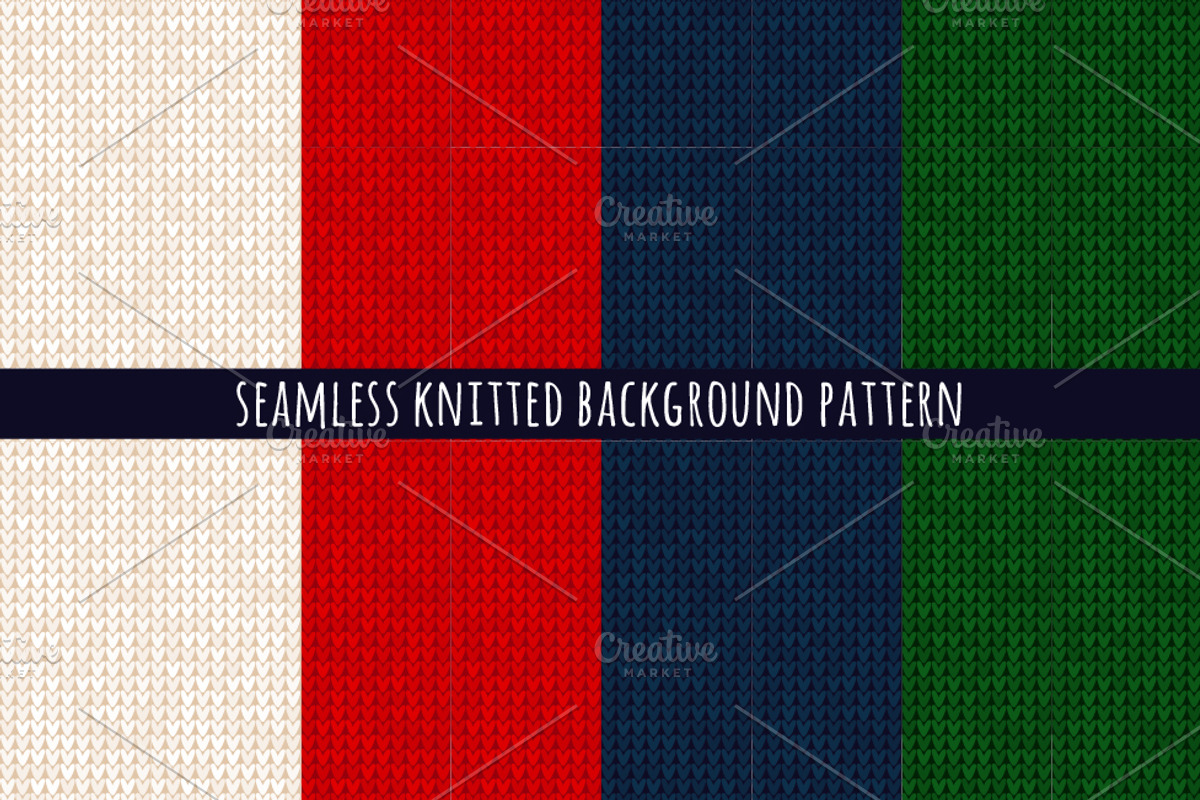 30 Seamless Knitted Borders, a Decorative Illustration by VasilkovS (Photo 5 of 11)
