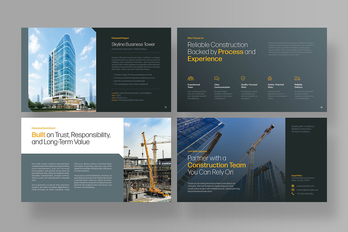 Construction Presentation Template, a Presentation Template by BrandPacks (Photo 6 of 7)