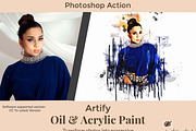 Artify Oil & Acrylic Paint Ps Action, an Action Add-On by Studio Retouch (Thumbnail 6 of 14)