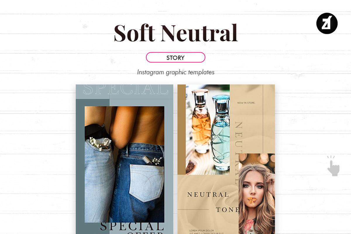 Soft neutral social media graphic, a Social Media Template by Chanut is industries (Photo 6 of 11)