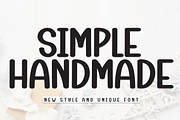 Simple Handmade | Script Font, a Script Font by Scratchones (Thumbnail 1 of 8)