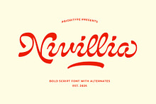 Nivillia - Bold Script Font