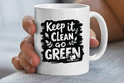 Keep It Clean, Go Green SVG, an Illustration by Awieee1 (Thumbnail 3 of 4)
