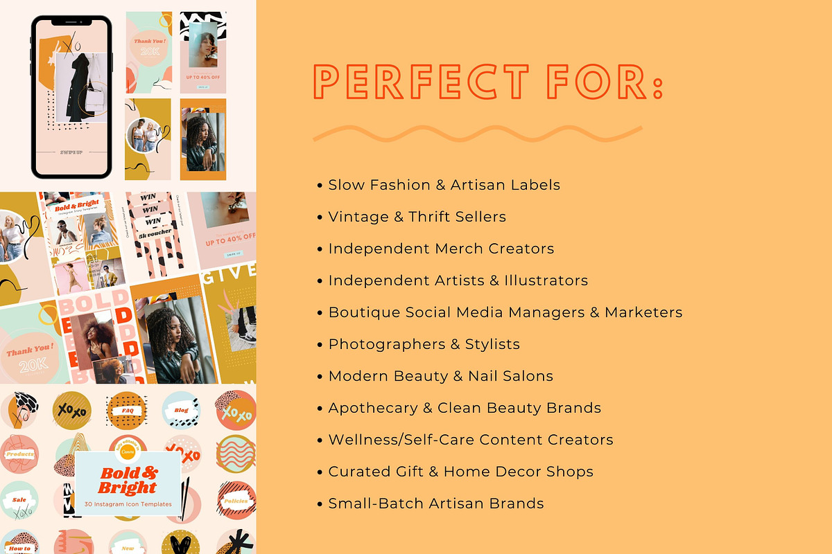 Bold & Bright Branding Starter Kit, a Branding & Logo Template by Hell Yeah Designs (Photo 4 of 18)