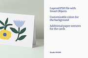 Double Card Mockup Bundle, a Print Template by Studio MVDM (Thumbnail 3 of 8)