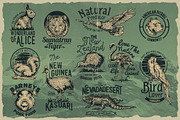 50 Vintage Animal Logo, a Branding & Logo Template by TSV Creative (Thumbnail 3 of 10)