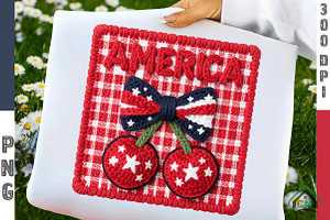 Faux Yarn Patriotic Png America Png, an Illustration by Craft Nest