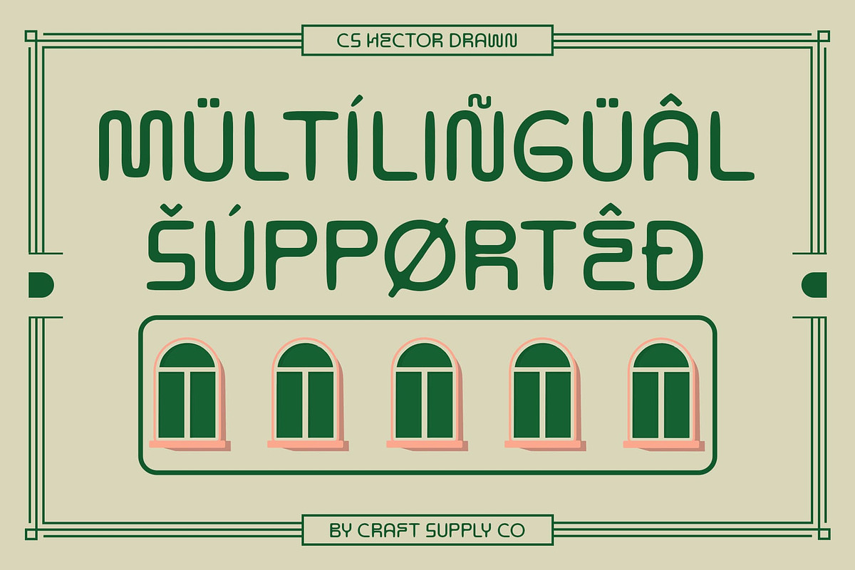 CS Hector Drawn, a Sans Serif Font by Craft Supply Co. (Photo 5 of 8)