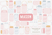 Soft Pink Jar Vectors & Clipart, an Illustration by Amanda Ilkov (Thumbnail 1 of 4)