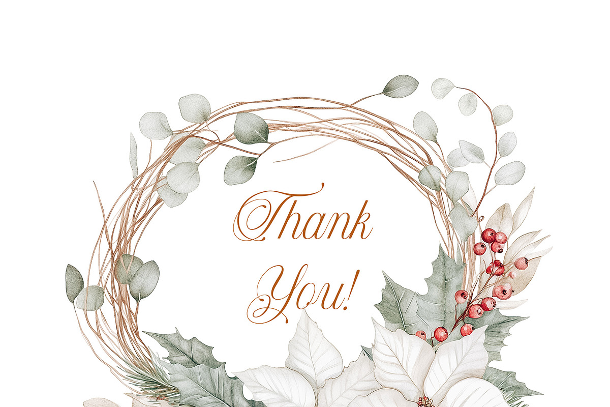 Watercolor Christmas Graphics, a Seasonal Illustration by studioequinox (Photo 8 of 8)