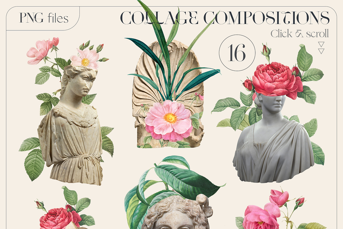 ANTIQUE Collage Creator Art Elements, an Object Graphic by Oksana Trygub (Photo 4 of 29)