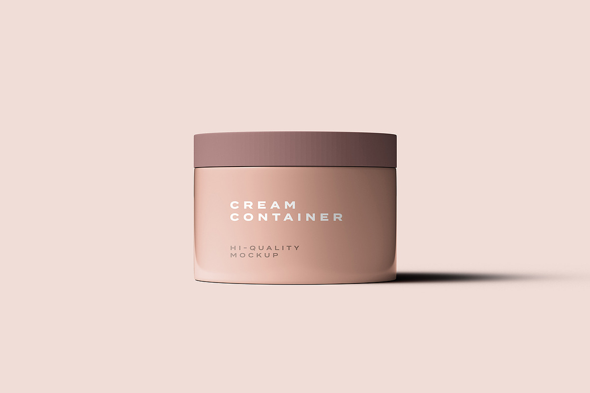 Cosmetic Product Container Mockups, a Mockup by Graphicsfuel