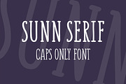 SUNN Serif Caps Only Font, a Serif Font by Wild Ones (Thumbnail 1 of 6)