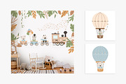 LITTLE TRAVELERS vector set, an Animal Illustration by erasovas (Thumbnail 10 of 19)