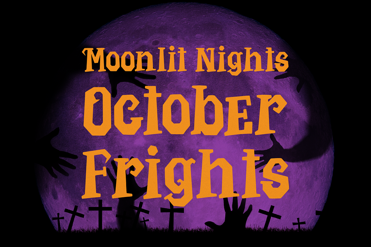 Vespera Mind | Halloween Display, a Blackletter Font by Denustudios (Photo 3 of 12)