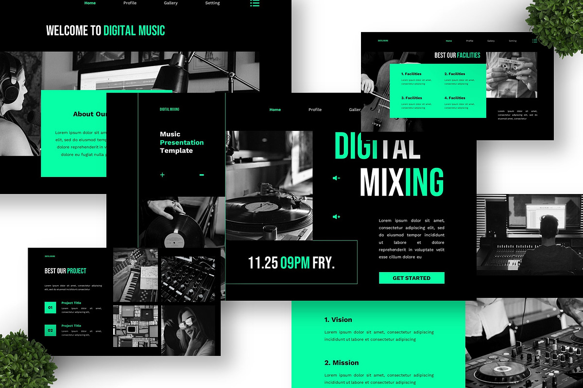 Digital Mixing - Music Keynote preview 5