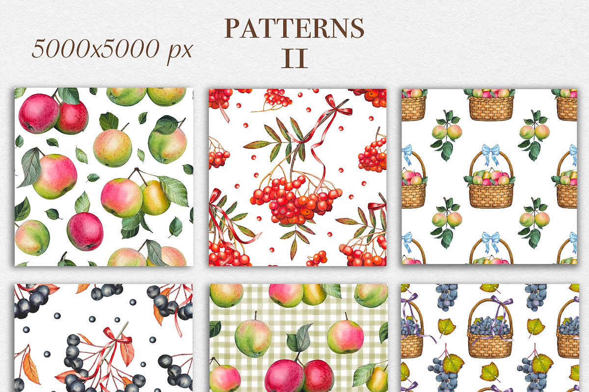 Watercolor Autumn Harvest Clipart, a Seasonal Illustration by DiashaArt (Photo 10 of 17)